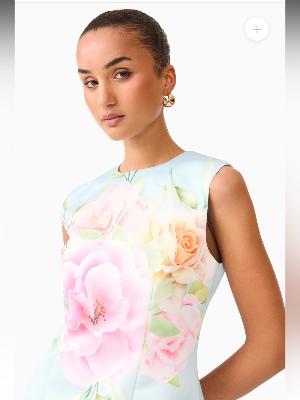 elliatt harper blue & pink floral print A-line shift mini dress size XS NEW - Picture 13 of 15